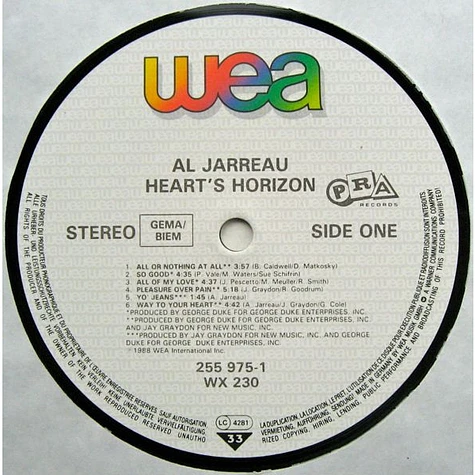 Al Jarreau - Heart's Horizon