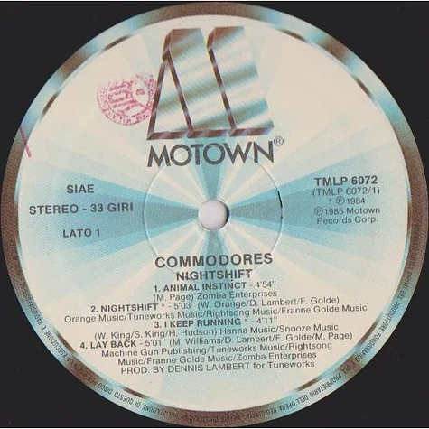 Commodores - Nightshift