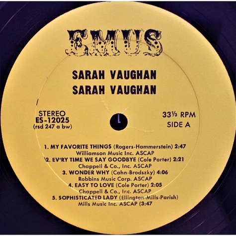 Sarah Vaughan - After Hours