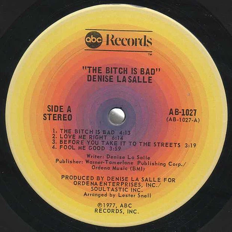 Denise LaSalle - The Bitch Is Bad !