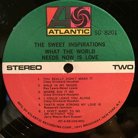 The Sweet Inspirations - What The World Needs Now Is Love