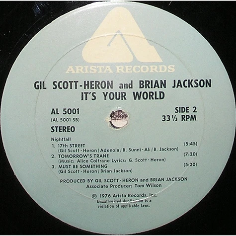 Gil Scott-Heron & Brian Jackson - It's Your World