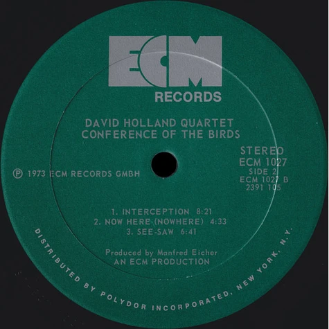 David Holland Quartet - Conference Of The Birds