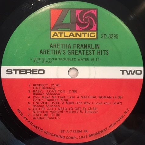 Aretha Franklin - Aretha's Greatest Hits