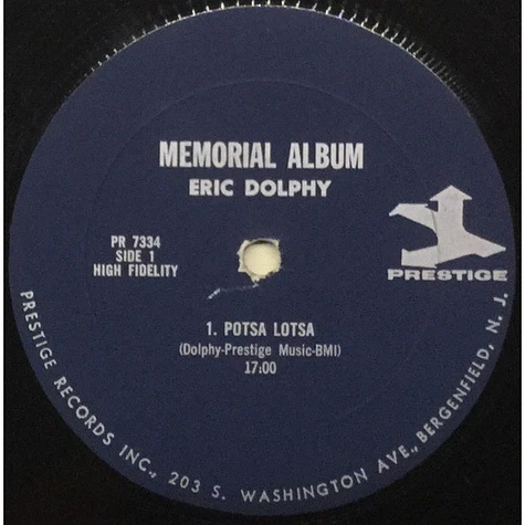 Eric Dolphy & Booker Little - Memorial Album Recorded Live At The Five Spot