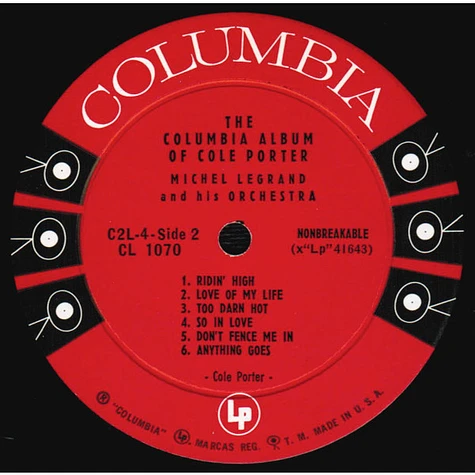 Michel Legrand Et Son Orchestre - The Columbia Album Of Cole Porter