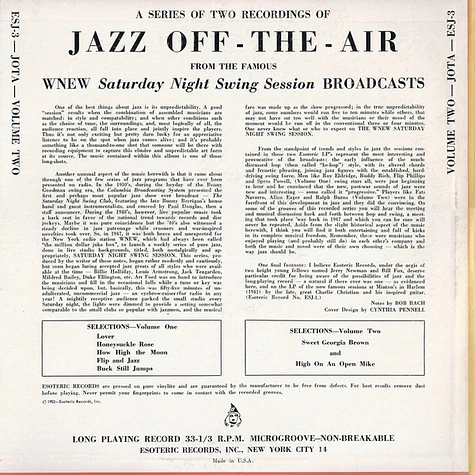 V.A. - Jazz Off The Air (WNEW-1947) Vol. 2