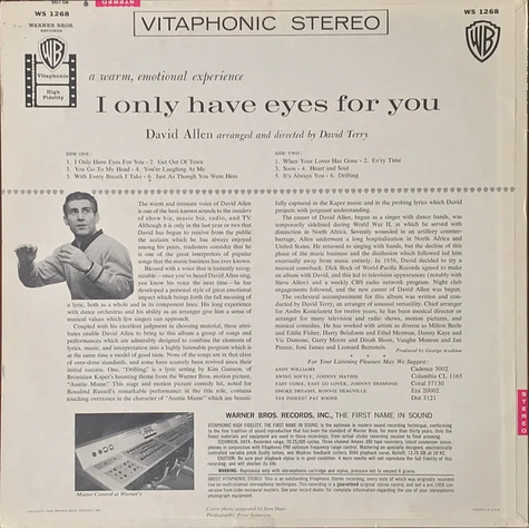 David Allyn - I Only Have Eyes For You