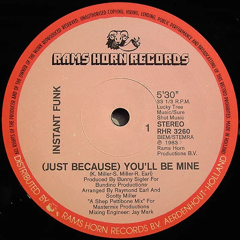 Instant Funk - (Just Because) You'll Be Mine