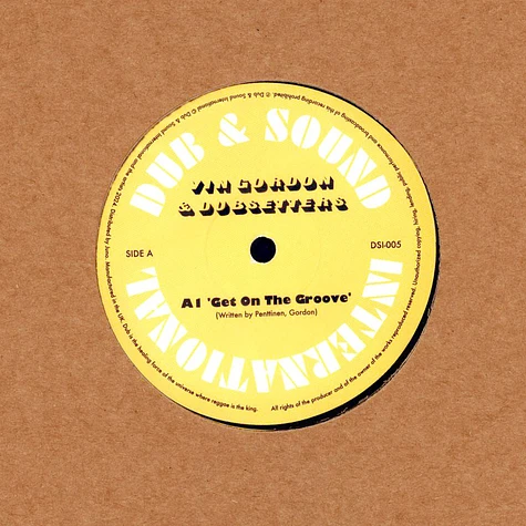 Vin Gordon / Dubsetters - Get On The Groove