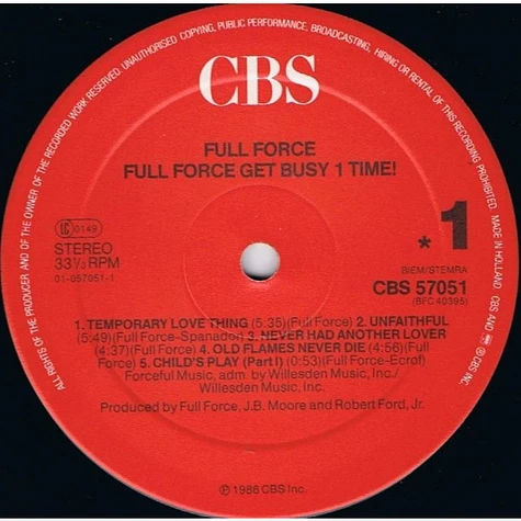 Full Force - Full Force Get Busy 1 Time!