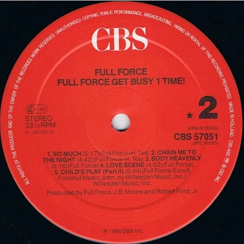 Full Force - Full Force Get Busy 1 Time!