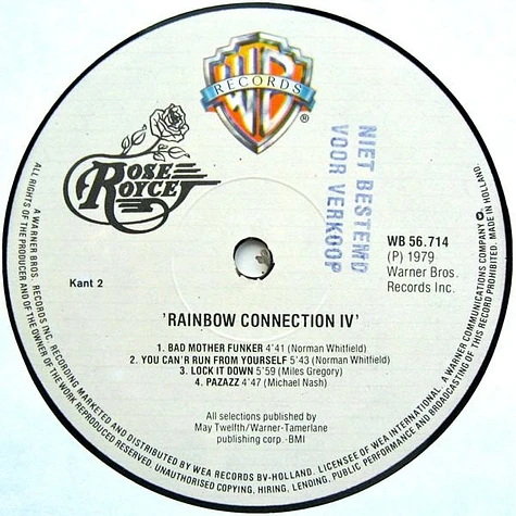 Rose Royce - Rainbow Connection IV