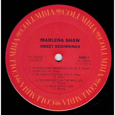 Marlena Shaw - Sweet Beginnings