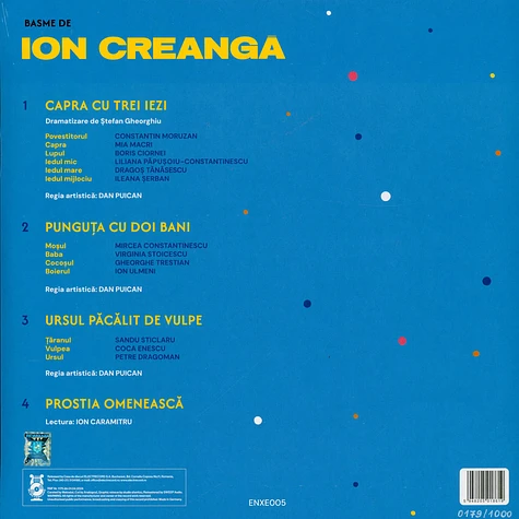 Ion Creanga - Children's Tales Black Vinyl Edition