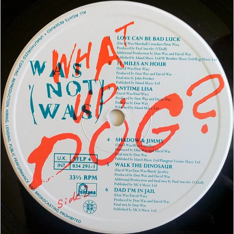 Was (Not Was) - What Up, Dog?