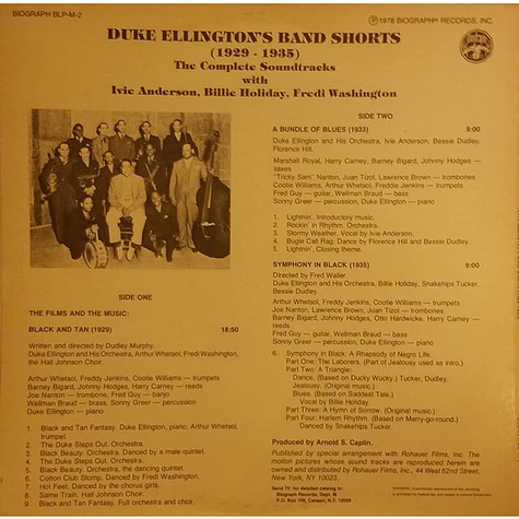 Duke Ellington - Duke Ellington's Band Shorts