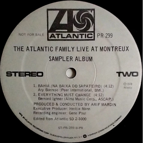 V.A. - The Atlantic Family Live At Montreux