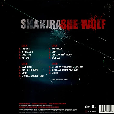 Shakira - She Wolf Colured Vinyl Edition