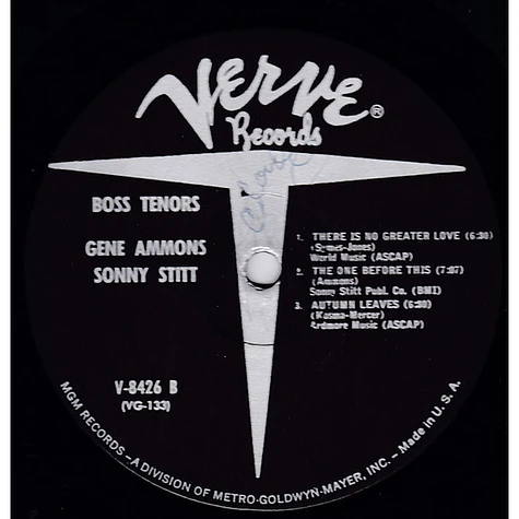 Gene Ammons / Sonny Stitt - Boss Tenors: Straight Ahead From Chicago August 1961