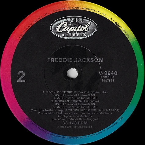 Freddie Jackson - Rock Me Tonight (For Old Times Sake)