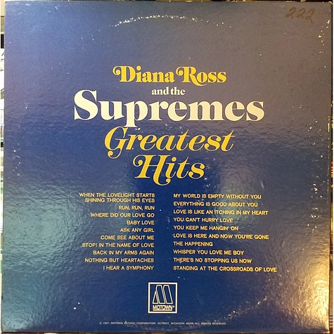 The Supremes - Greatest Hits