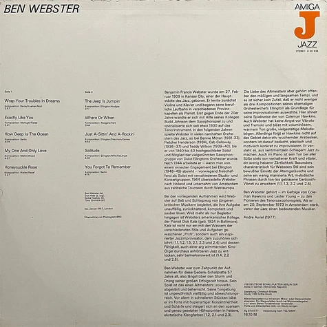 Ben Webster - Ben Webster