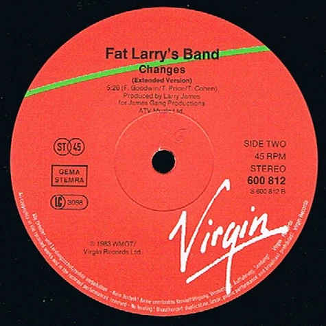 Fat Larry's Band - Stubborn Kind Of Fellow / Changes