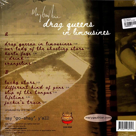 Mary Gauthier - Drag Queens In Limousines Black Vinyl Edition