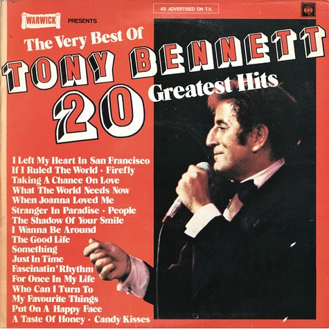 Tony Bennett - The Very Best Of Tony Bennett 20 Greatest Hits