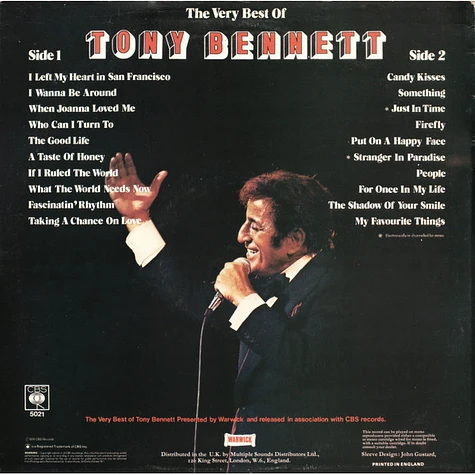 Tony Bennett - The Very Best Of Tony Bennett 20 Greatest Hits