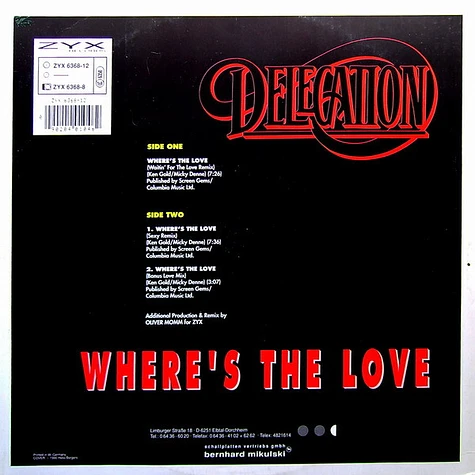 Delegation - Where's The Love (Fresh Mix 90)