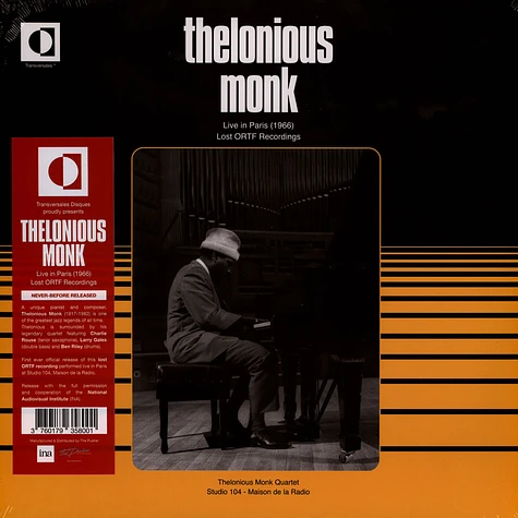 Thelonious Monk - Live In Paris 1966 - Lost Ortf Recording