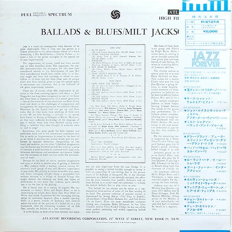 Milt Jackson - Ballads & Blues