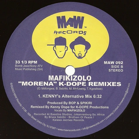 Mafikizolo - Morena (K-Dope Remixes)