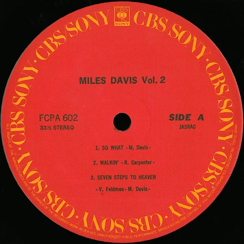 Miles Davis - Miles Davis Vol. 2