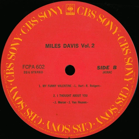 Miles Davis - Miles Davis Vol. 2