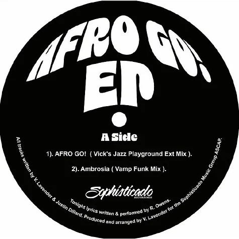 Vick Lavender - Afro Go EP