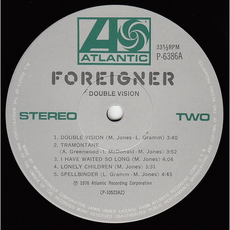 Foreigner - Double Vision