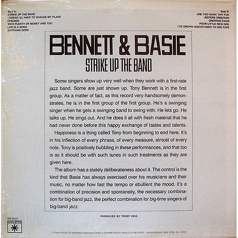 Tony Bennett & Count Basie - Strike Up The Band