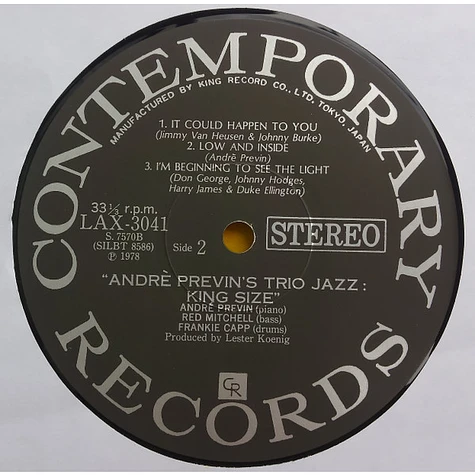 The André Previn Trio - King Size!