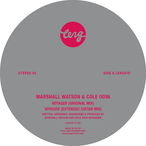 Marshall Watson & Cole Odin - Voyager