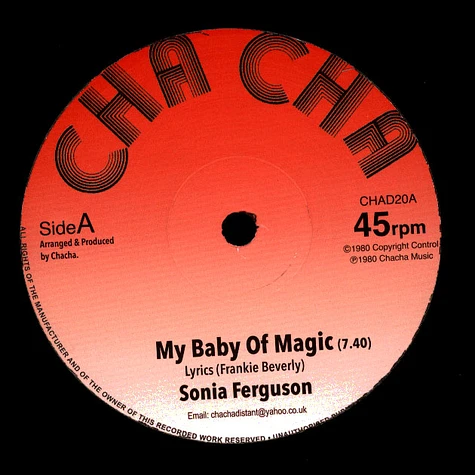 Sonia Ferguson / Overnight Players - My Baby Of Magic / Nigril Swamp Rock