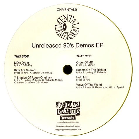 Mental Dimension - Unreleased 90's Demos Yellow Vinyl Edition