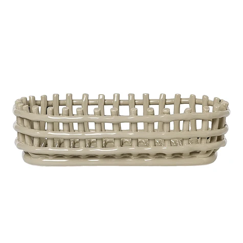 ferm LIVING - Ceramic Basket Oval