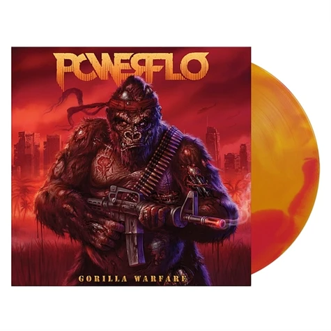 Powerflo - Gorilla Warfare Yellow / Red Merge Vinyl Edition