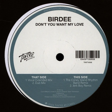 Birdee - Don't You Want My Love