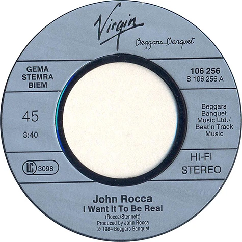 John Rocca - I Want It To Be Real