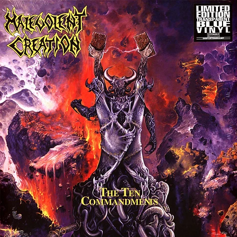 Malevolent Creation - The Ten Commandments Transparent Blue Vinyl Edition