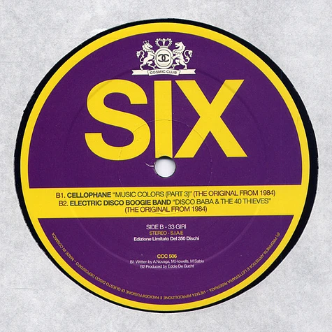 Stevo Armani / Electric Disco Boogie Band / Cellophane - Six